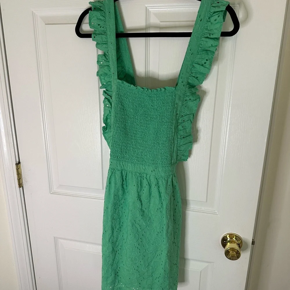 Lulu's Green Ruffled Tiered Sundress - Picture 4 of 8